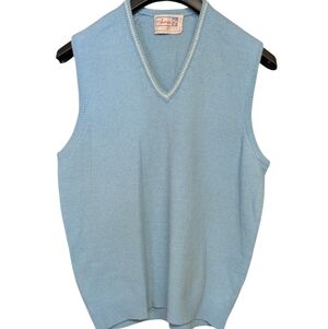 Matt Andrews Vintage Lambswool Sweater Vest Size Large